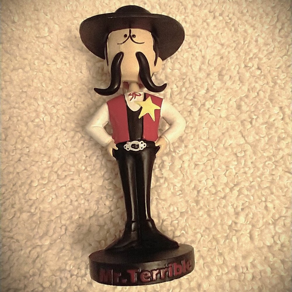 HTF MR TERRIBLE Bobble Head From Terrible's Casino Las Vegas MascotPromo Retired